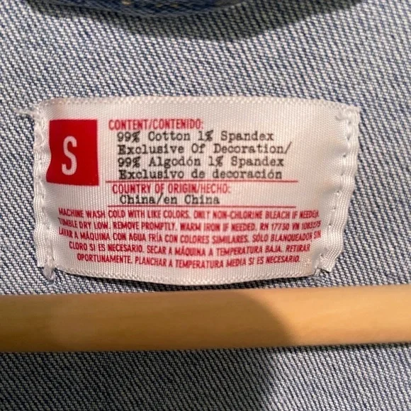 Take Pride New York 1969 Stonewall Riots Blue Denim Jacket Unisex Size Small - Picture 4 of 4